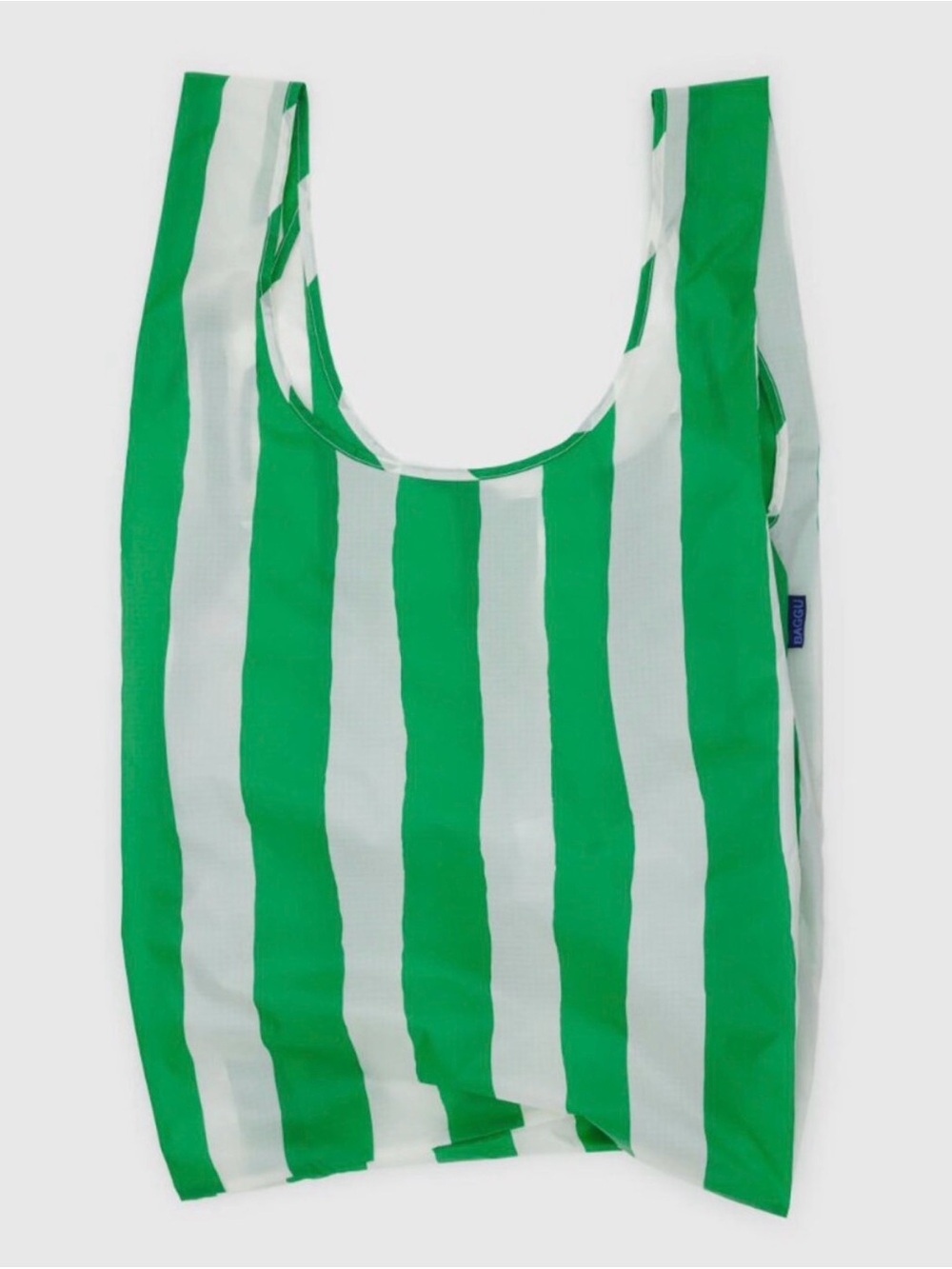 NWOT Big Baggu Reusable - Green Painted Stripe